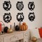 Halloween Wall Decals – Female & Male Skeleton Portraits, Haunted House, Trick or Treat, Pumpkin & Flying Witch, Nursery & Home Wall Stickers